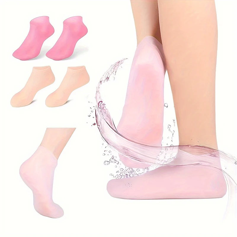 Silicone gel socks,Elastic Moisturizing Foot Socks, for Dry Cracked Feet